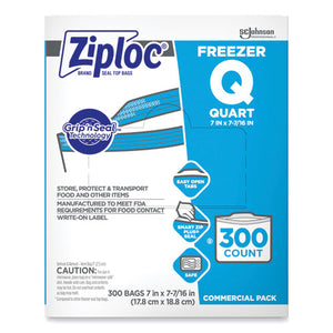 BAG,ZIPLOC FREEZER QT,300