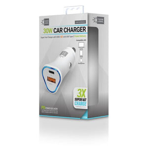 CHARGER,30W CAR CHGR,WH