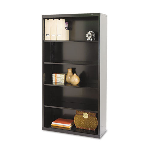 BOOKCASE,STL,5 SHF,66H,BK